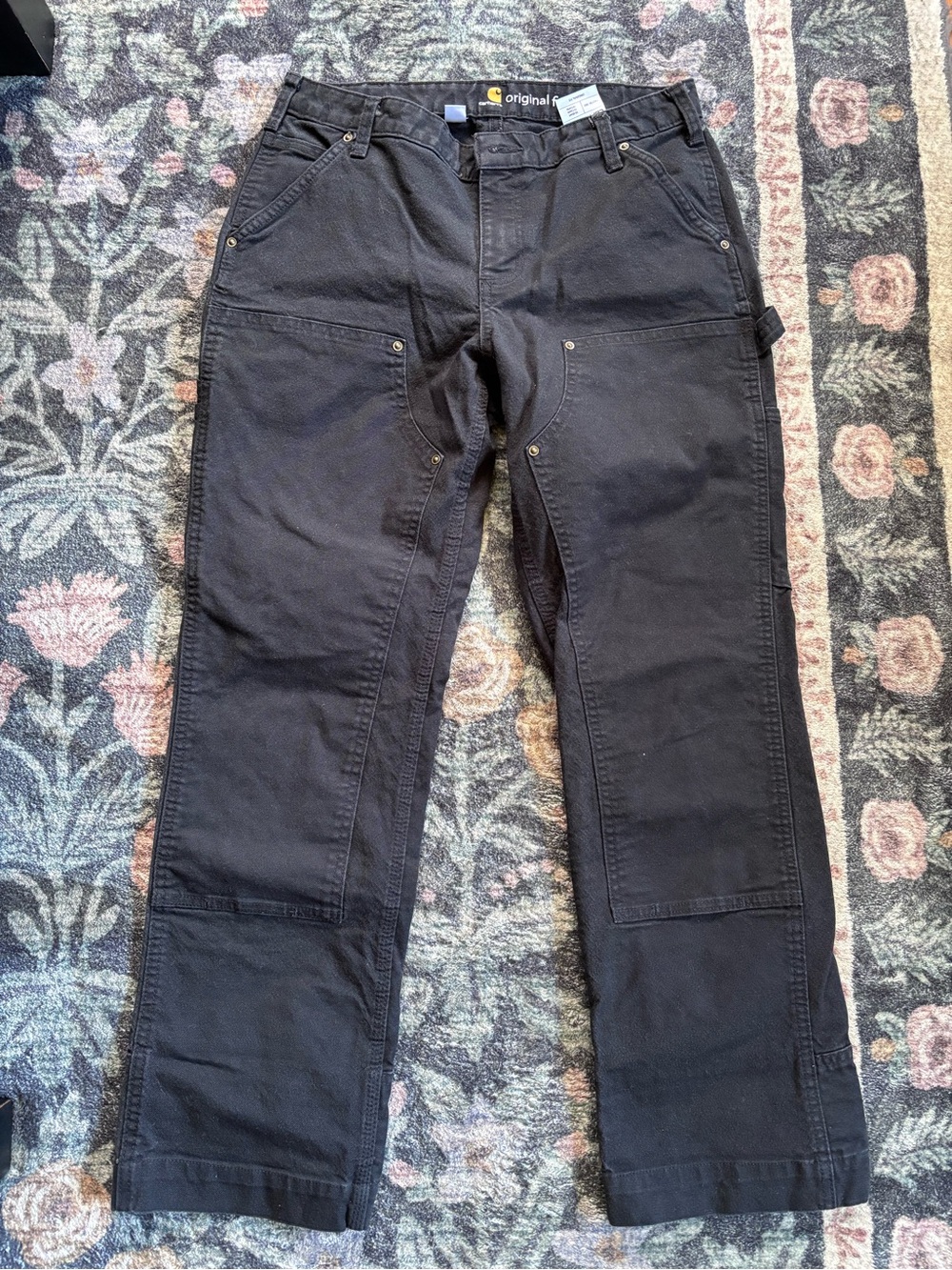 Original Fit Black Carhartt Pants - Utility Carpenter Style